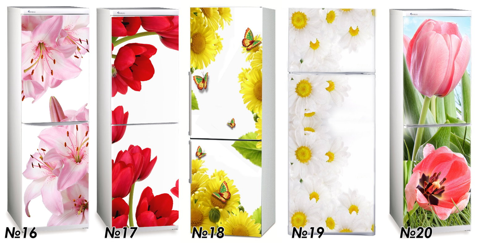 Самоклеющиеся панели с цветами